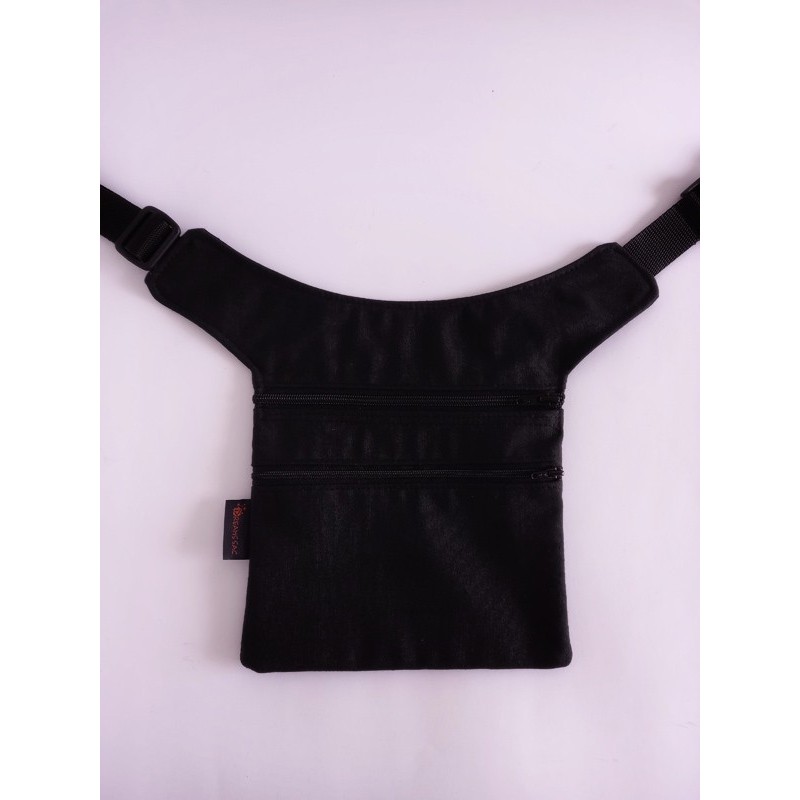 Riñonera double cream negra de dreams sac